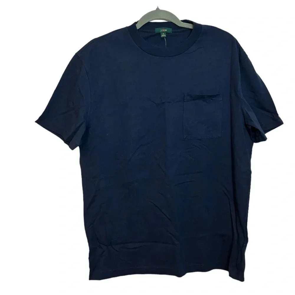 Nwt J.Crew Navy Blue Relaxed Pocket Tee